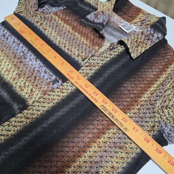 Parsley‎ & Sage Shirt Womens Medium Brown Button Up Earthy Forestcore Goblin - Picture 7 of 11